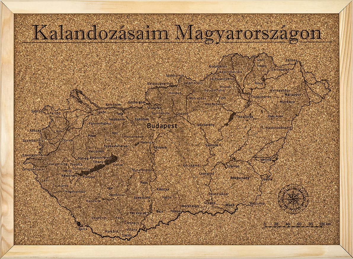 névre szóló Magyarország térkép